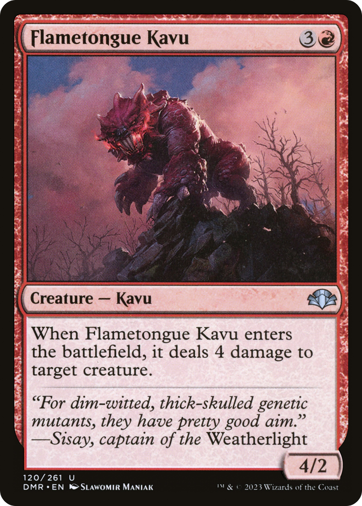 Flametongue Kavu (DMR-120) (Foil)