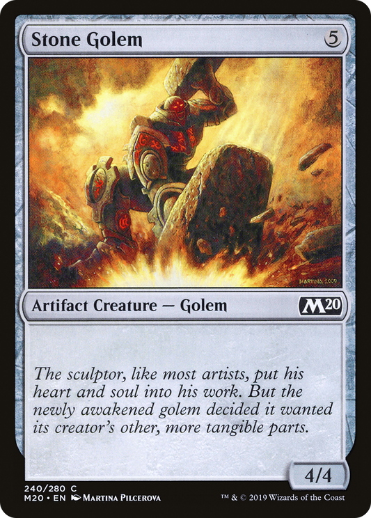 Stone Golem (M20-240) (Foil)