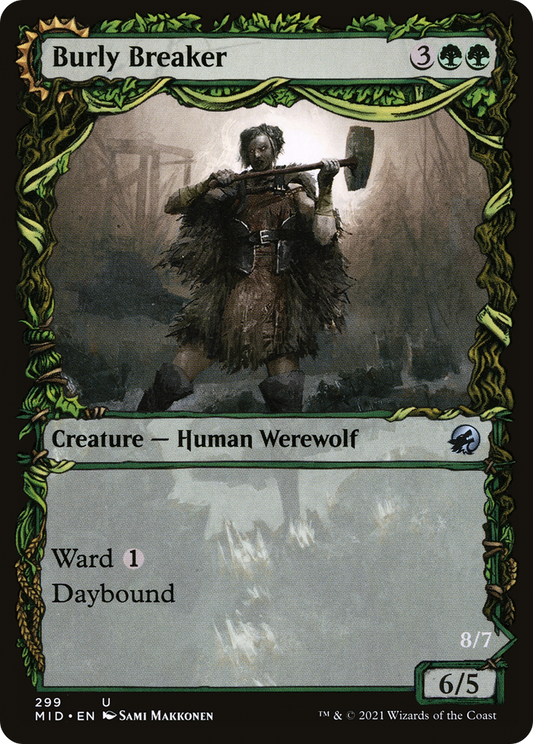 Burly Breaker // Dire-Strain Demolisher (MID-299) (Showcase) (Foil)