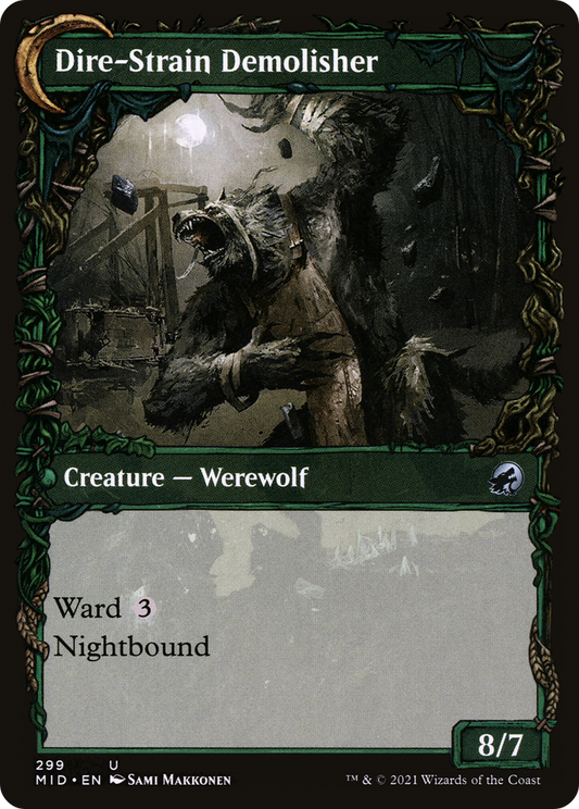 Burly Breaker // Dire-Strain Demolisher (MID-299) (Showcase) (Foil)