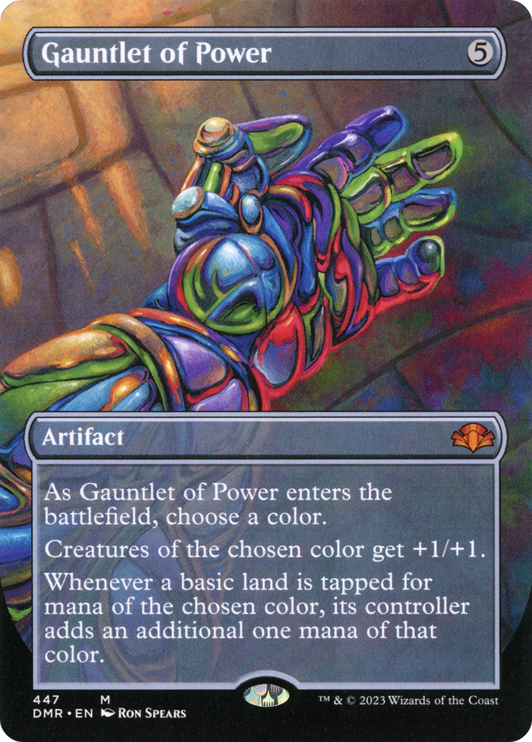 Gauntlet of Power (DMR-447) (Borderless) (Foil)