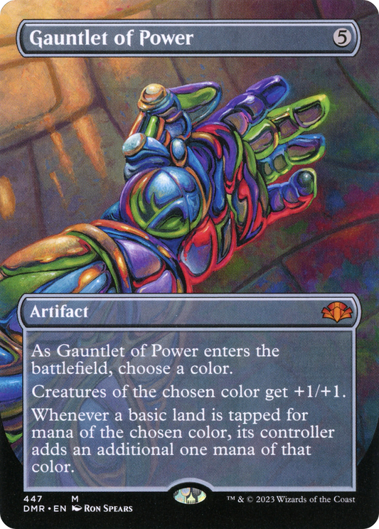 Gauntlet of Power (DMR-447) (Borderless) (Foil)