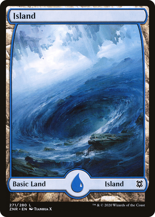 Island (ZNR-271) (Full Art) (Foil)