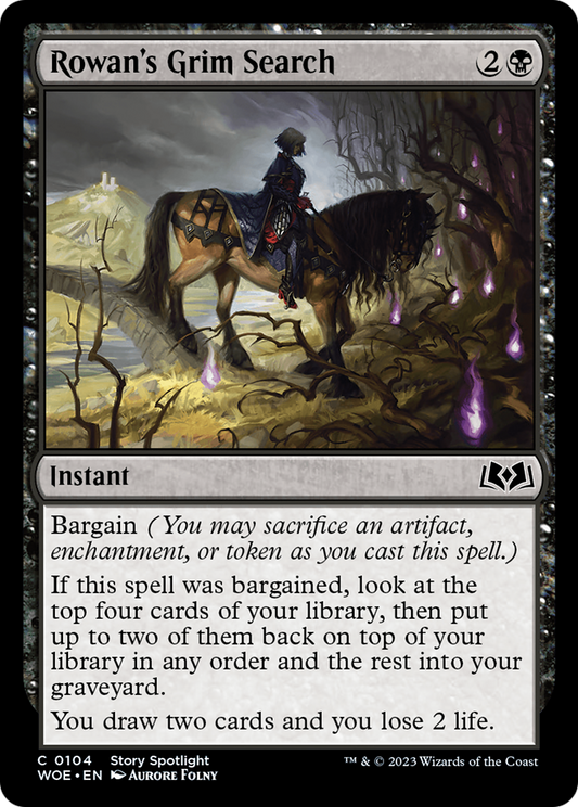 Rowan's Grim Search (WOE-104) (Foil)