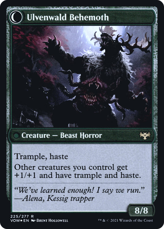 Ulvenwald Oddity // Ulvenwald Behemoth (PRE-225S) (Foil)