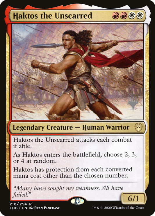 Haktos the Unscarred (PPTHB-218P) (Foil)