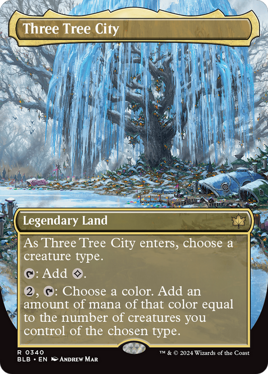Three Tree City (BLB-340) (Borderless) (Foil)