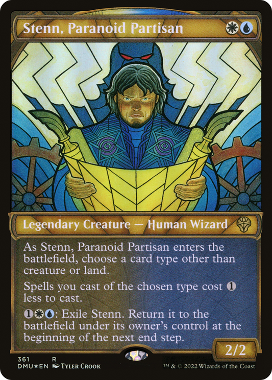Stenn, Paranoid Partisan (DMU-361) (Showcase) (Textured Foil)