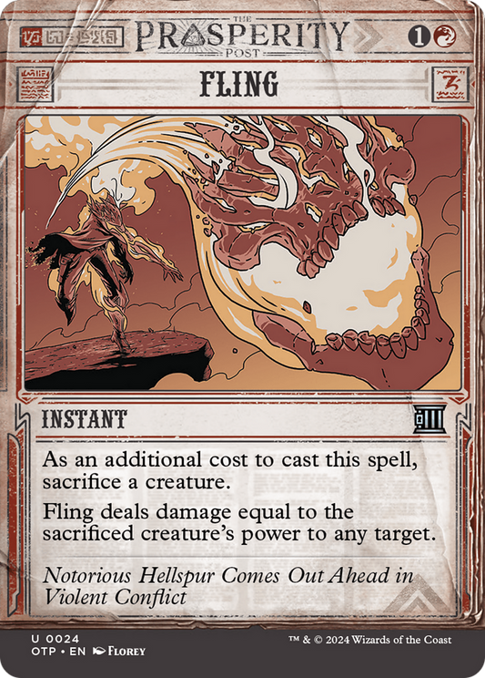 Fling (OTP-024) (Showcase) (Borderless) (Foil)