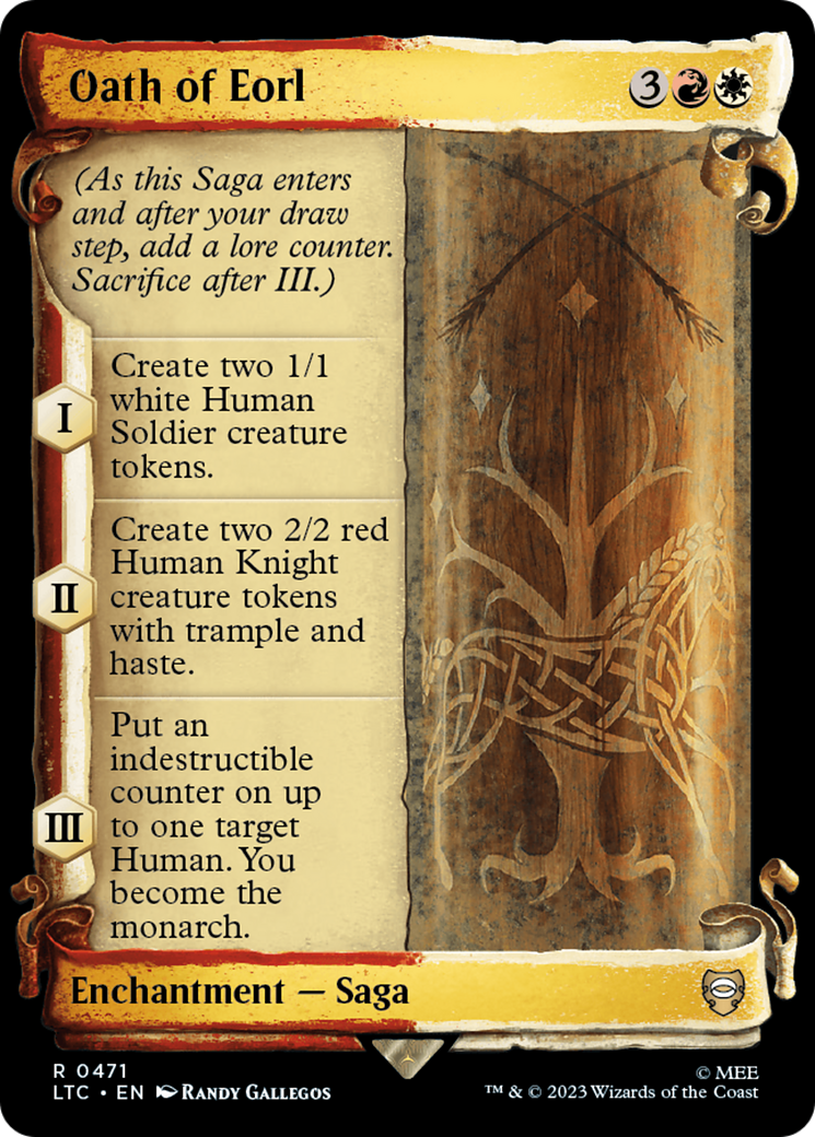 Oath of Eorl (LTC-471) (Showcase) (Scroll) (Foil)