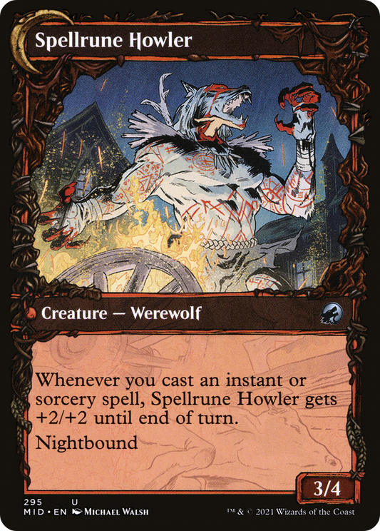Spellrune Painter // Spellrune Howler (MID-295) (Showcase) (Foil)