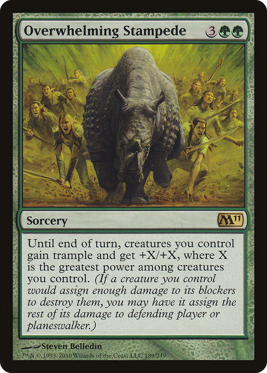 Overwhelming Stampede (M11-189) (Foil)