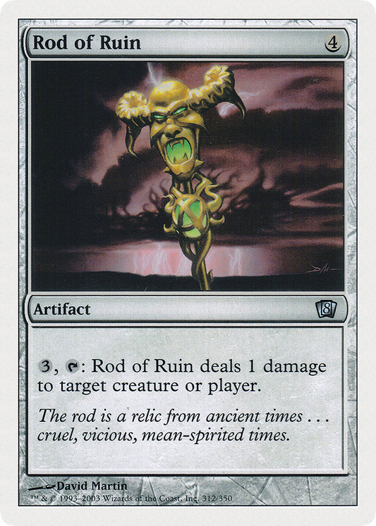 Rod of Ruin (8ED-312★) (Foil)