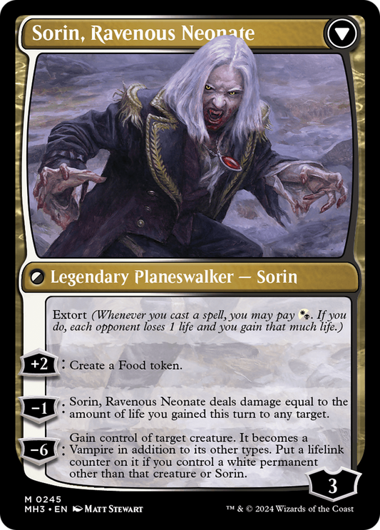Sorin of House Markov // Sorin, Ravenous Neonate (MH3-245) (Foil)