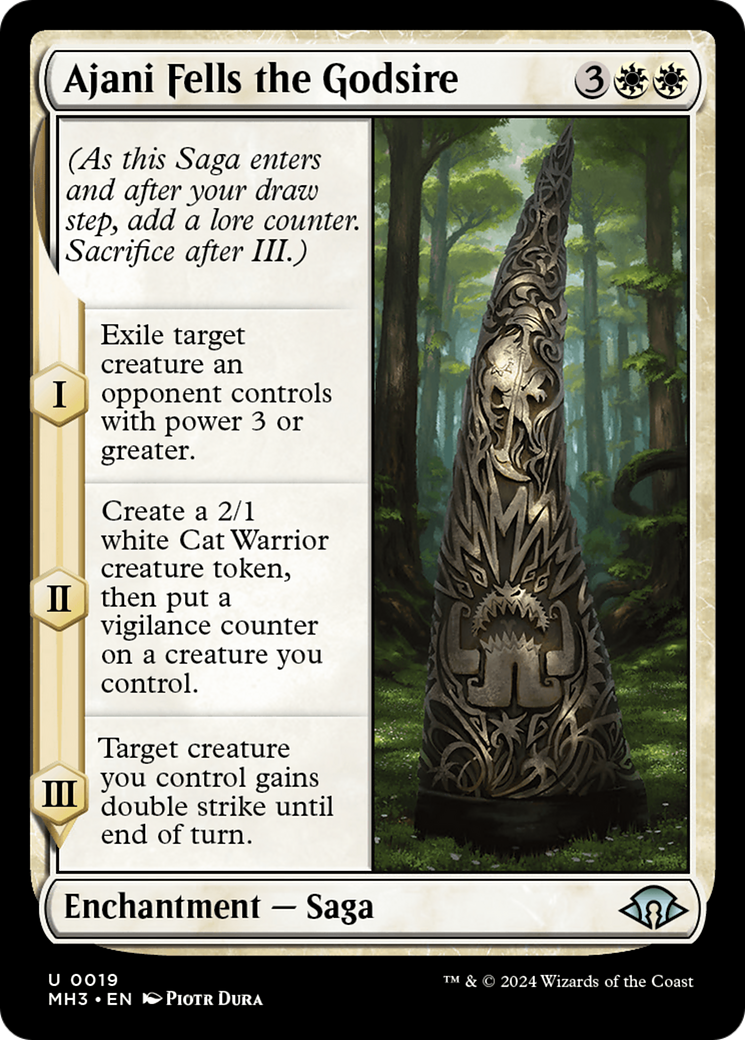 Ajani Fells the Godsire (MH3-019)