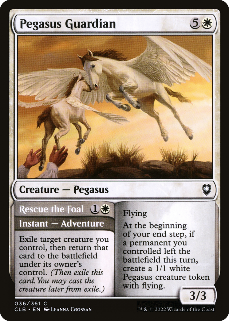 Pegasus Guardian // Rescue the Foal (CLB-036) (Foil)