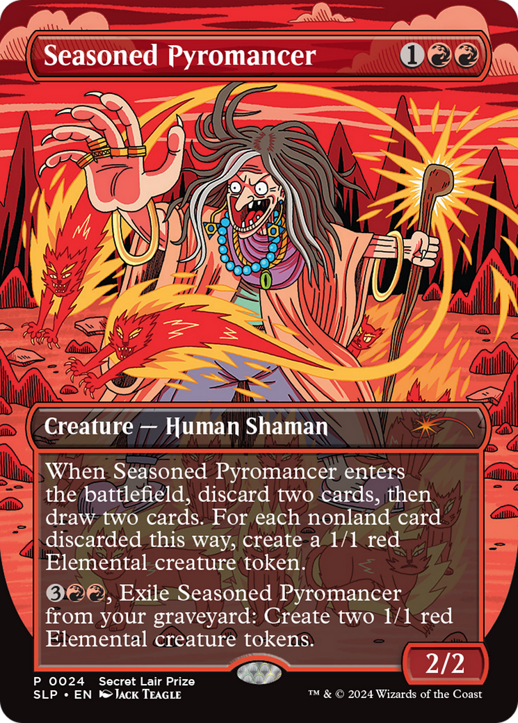 Seasoned Pyromancer (PTP-024) (Borderless) (Foil)