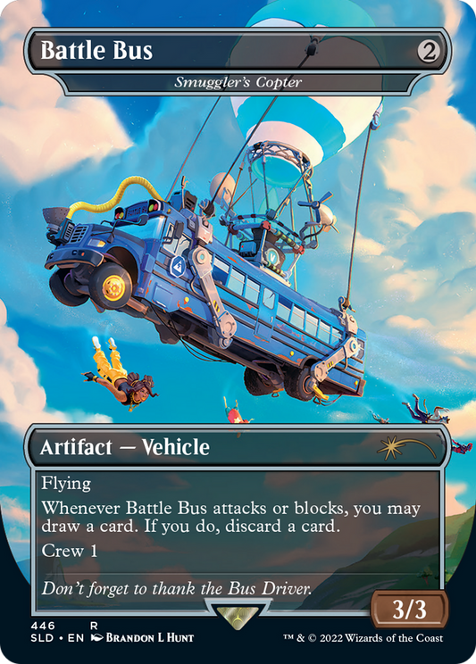 Battle Bus / Smuggler's Copter (SLD-446) (Borderless) (Foil)