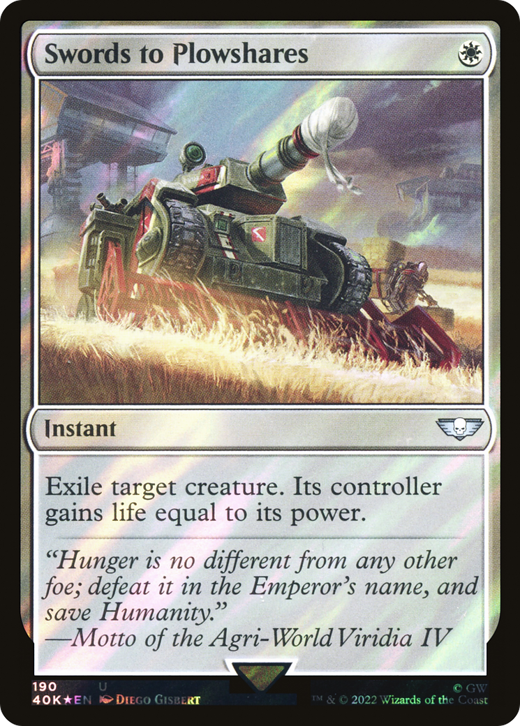 Swords to Plowshares (40K-190★) (Surge Foil)