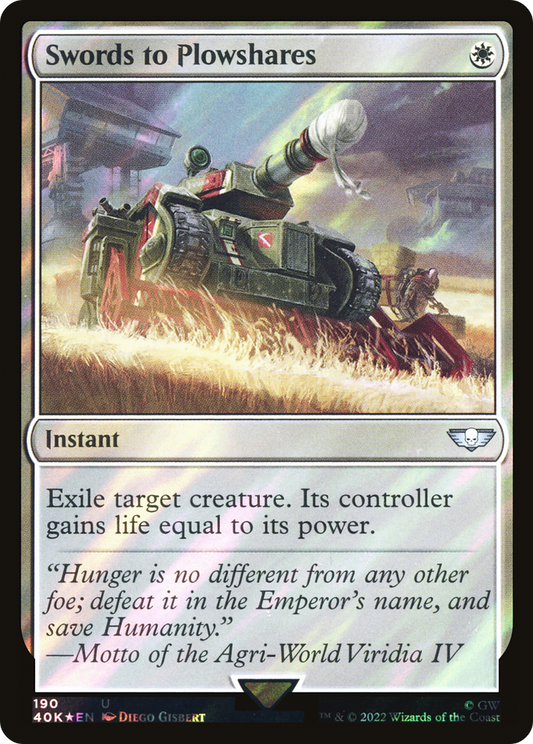 Swords to Plowshares (40K-190★) (Surge Foil)