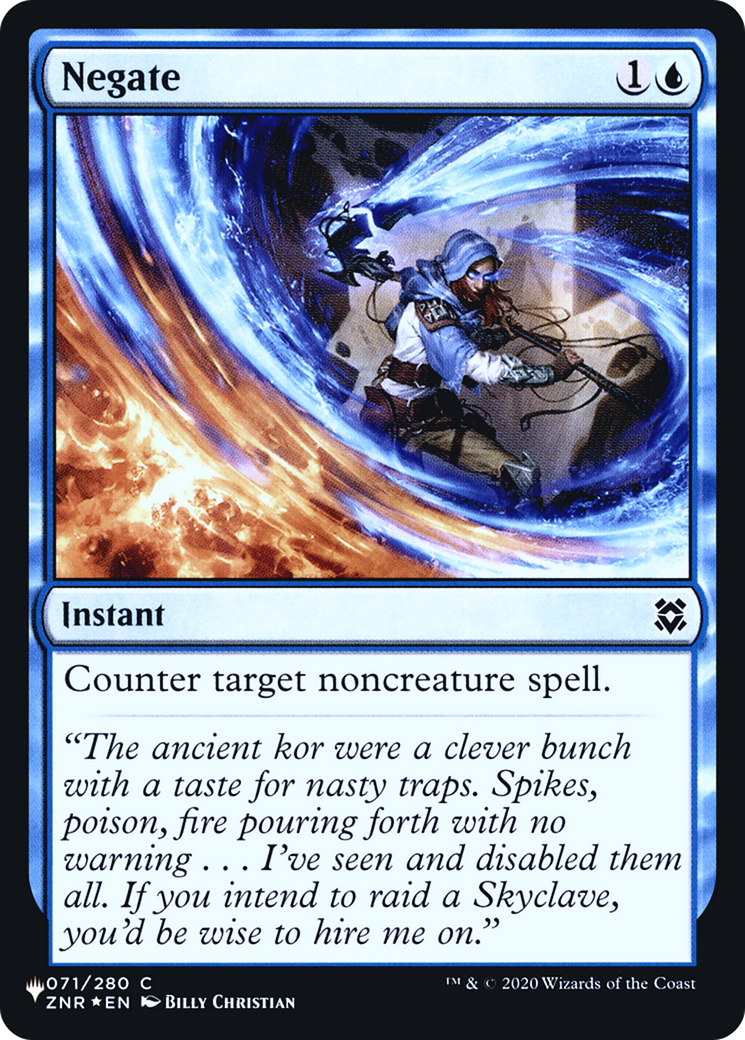Negate (LIST-ZNR-71) (Foil)