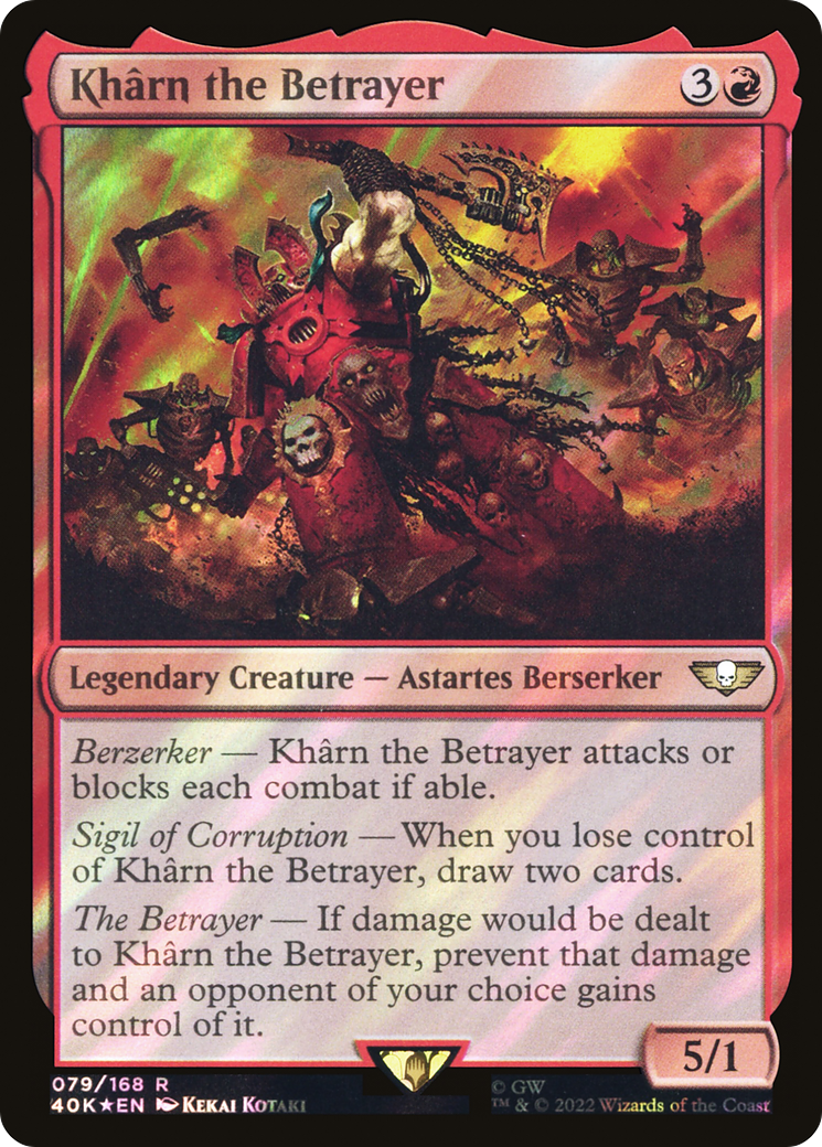 Khârn the Betrayer (40K-79★) (Surge Foil)