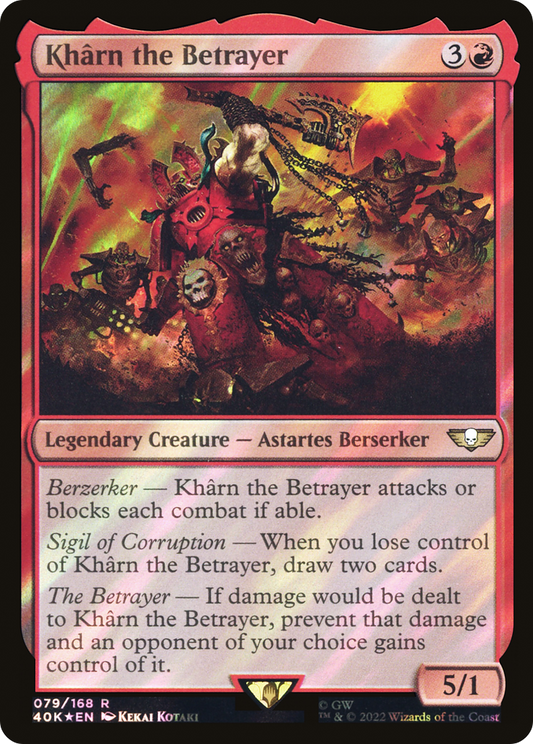 Khârn the Betrayer (40K-79★) (Surge Foil)