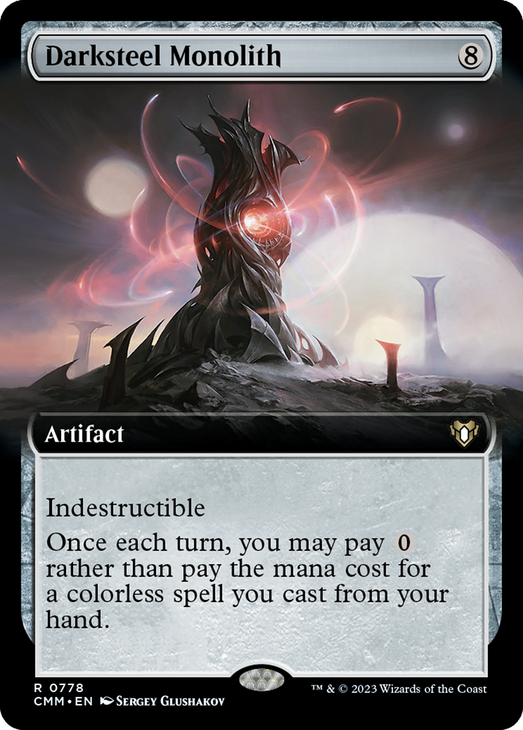 Darksteel Monolith (CMM-778) (Extended Art)