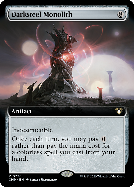 Darksteel Monolith (CMM-778) (Extended Art) (Foil)
