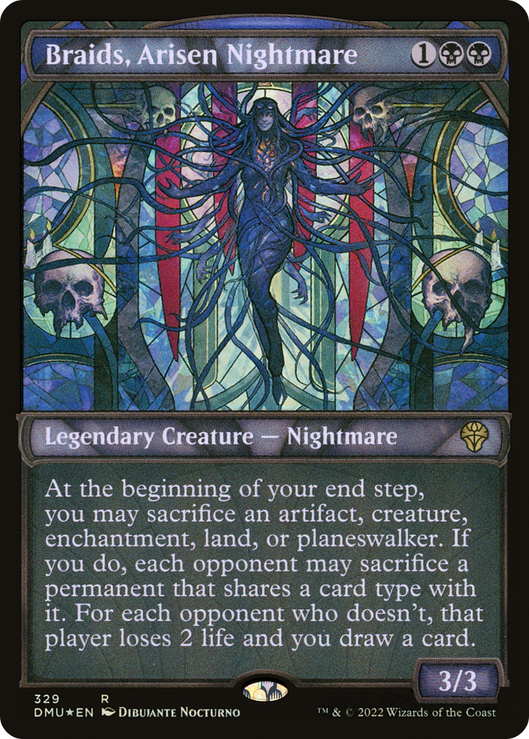 Braids, Arisen Nightmare (DMU-329) (Showcase) (Textured Foil)