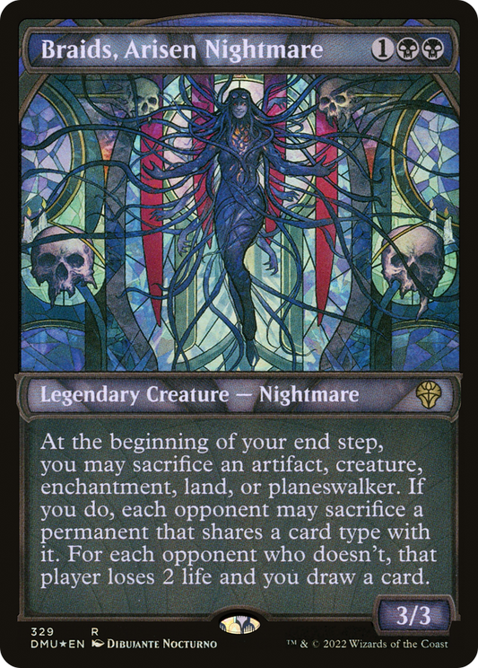 Braids, Arisen Nightmare (DMU-329) (Showcase) (Textured Foil)
