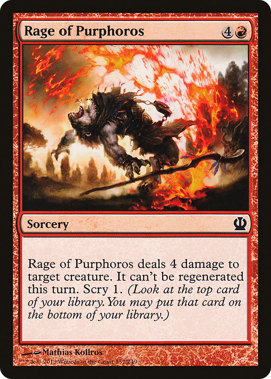 Rage of Purphoros (THS-137) (Foil)