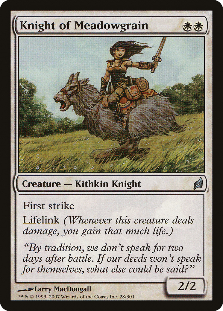 Knight of Meadowgrain (LRW-028) (Foil)
