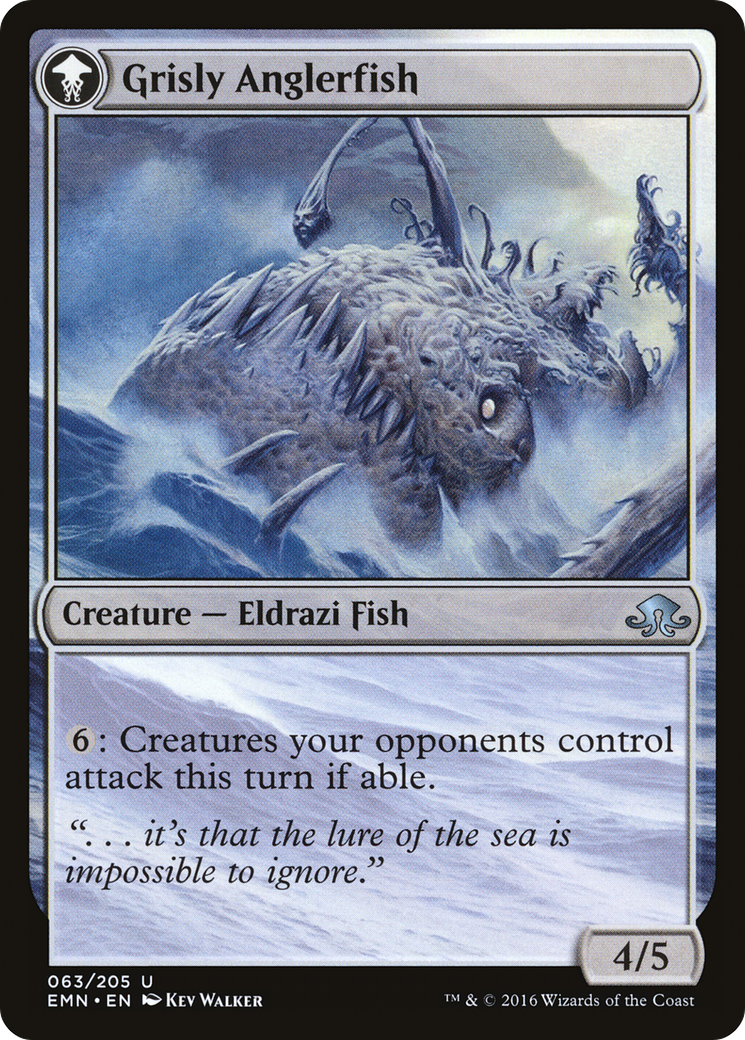 Grizzled Angler // Grisly Anglerfish (EMN-063) (Foil)