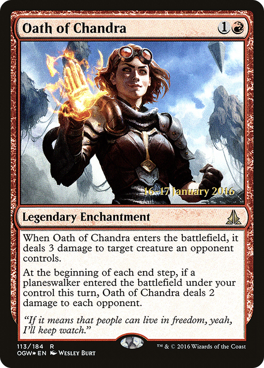 Oath of Chandra (PRE-113S) (Foil)