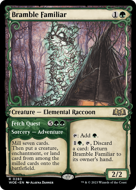 Bramble Familiar // Fetch Quest (WOE-283) (Showcase) (Foil)