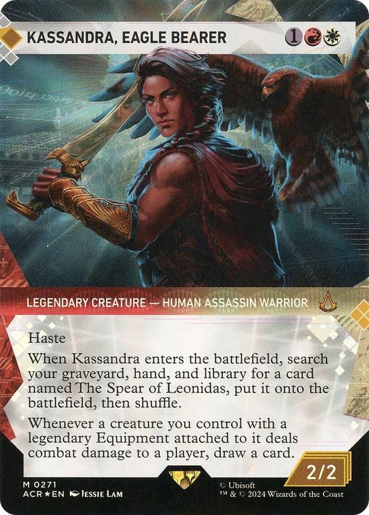 Kassandra, Eagle Bearer (ACR-271) (Showcase) (Borderless) (Textured Foil)