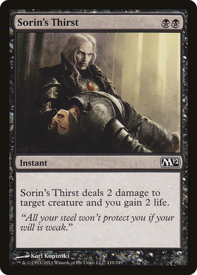 Sorin's Thirst (M12-110)