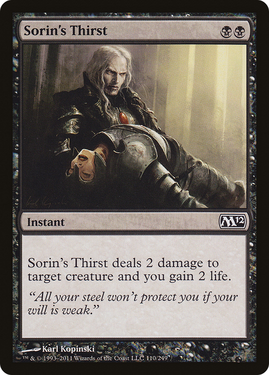 Sorin's Thirst (M12-110)