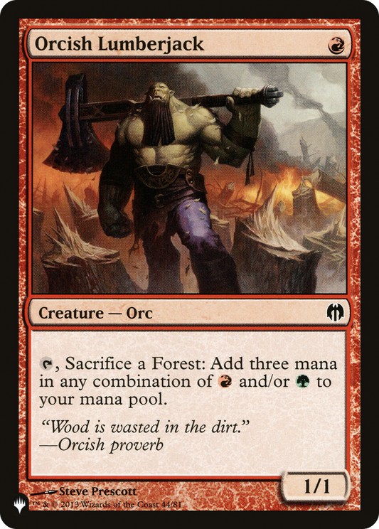 Orcish Lumberjack (LIST-DDL-44)