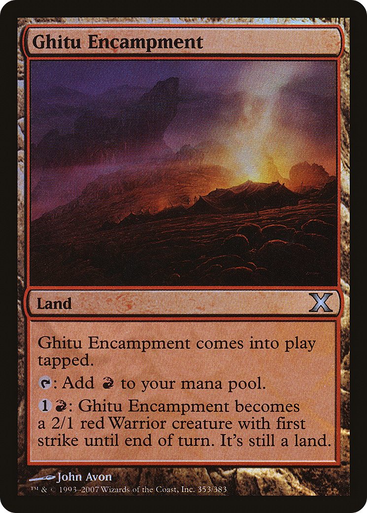 Ghitu Encampment (10E-353★) (Foil)