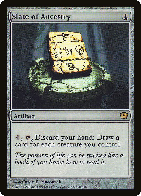 Slate of Ancestry (9ED-308★) (Foil)