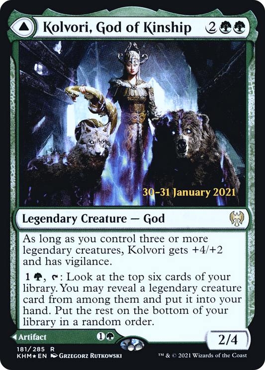 Kolvori, God of Kinship // The Ringhart Crest (PRE-181S) (Foil)