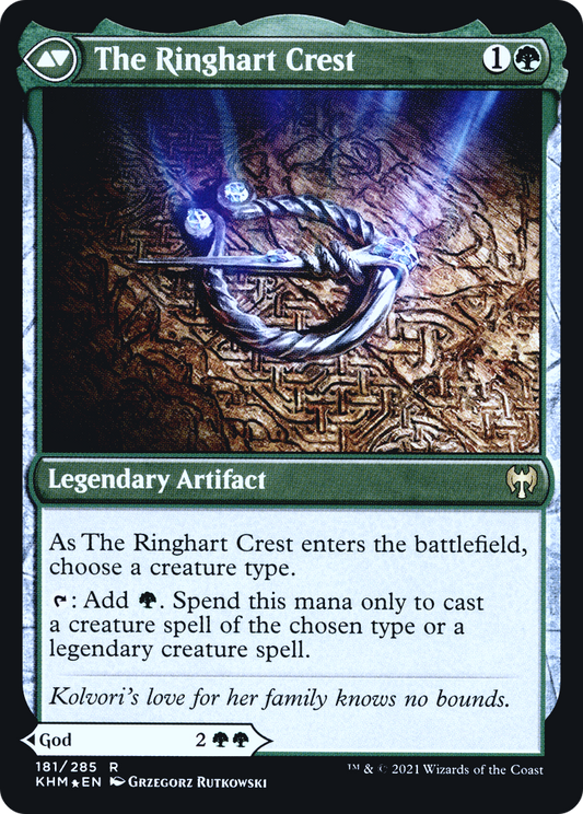 Kolvori, God of Kinship // The Ringhart Crest (PRE-181S) (Foil)