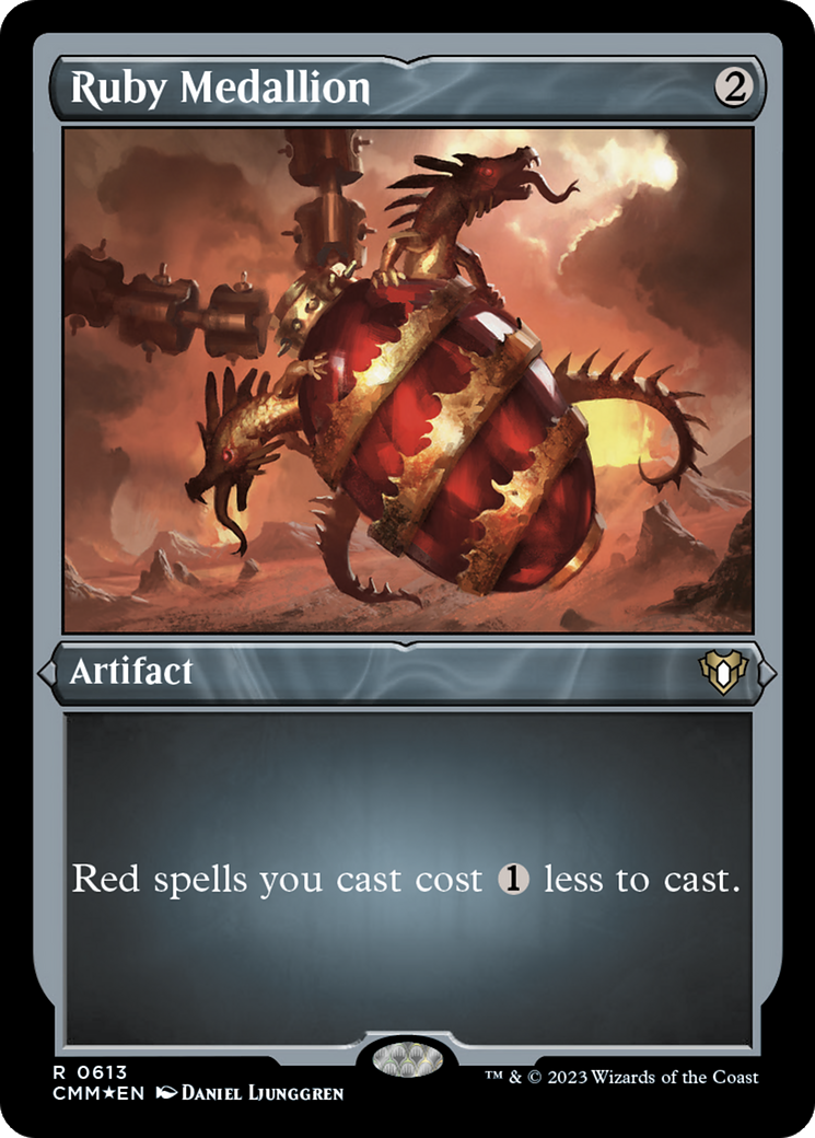 Ruby Medallion (CMM-613) (Etched Foil)