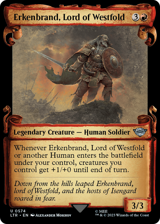 Erkenbrand, Lord of Westfold (LTR-574) (Showcase) (Scroll)