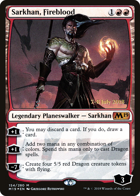 Sarkhan, Fireblood (PRE-154S) (Foil)