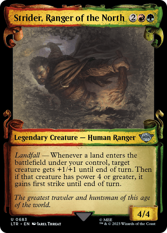 Strider, Ranger of the North (LTR-683) (Showcase) (Scroll) (Foil)