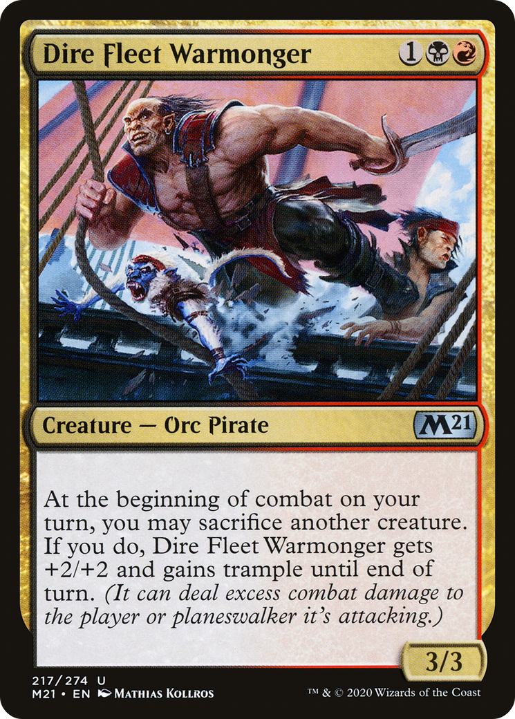 Dire Fleet Warmonger (M21-217) (Foil)