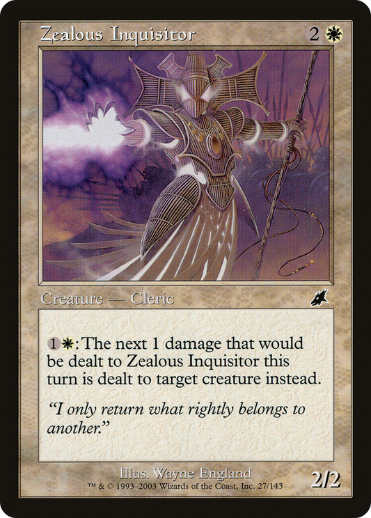 Zealous Inquisitor (SCG-027) (Foil)